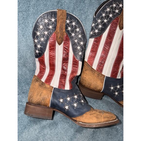 Men’s JB Dillan Americana Boots Patriotic square toe American Flag 
Size 13 main image 4